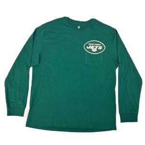 New York Jets NFL x‎ Darius Rucker Shirt Men's L Green Long Sleeve Crew Neck